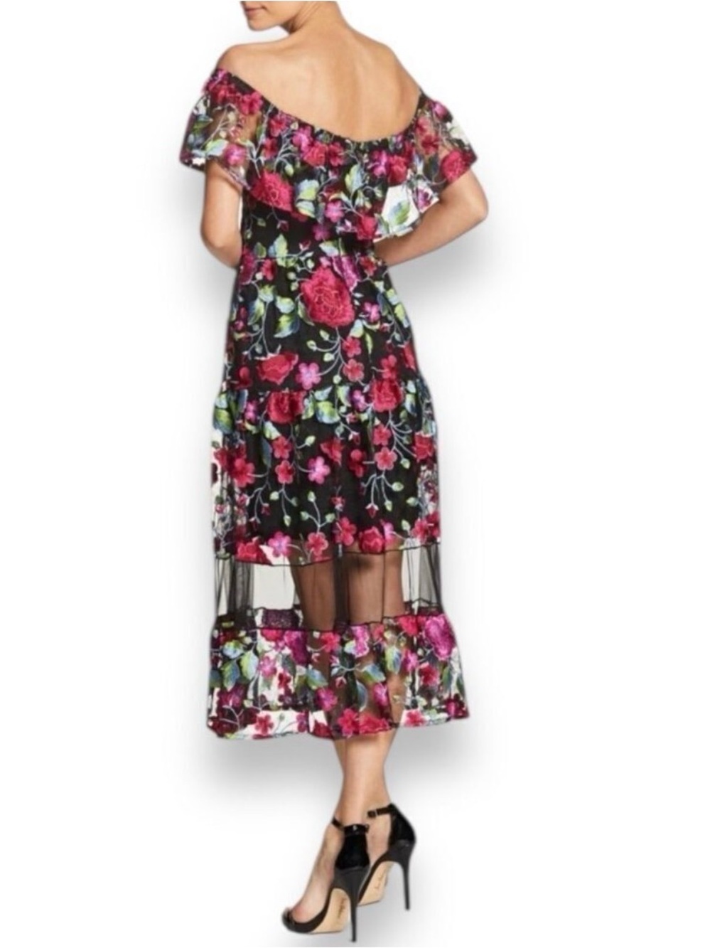 Dress the Population Gabriela off-the-shoulder midi dress - Picture 6 of 7